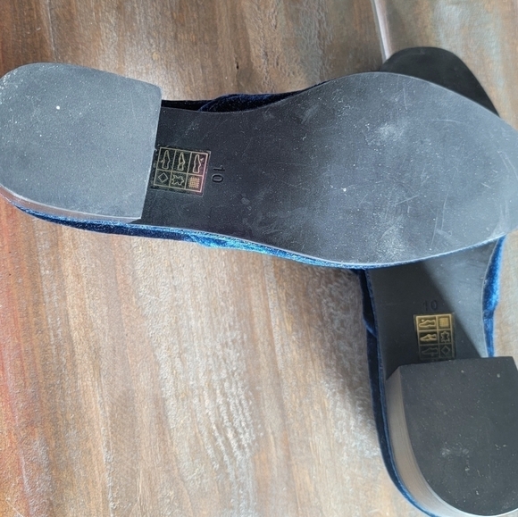 Jeffrey Campbell Blue Velvet McGavin Loafer Shoes Size 10 - Picture 4 of 4